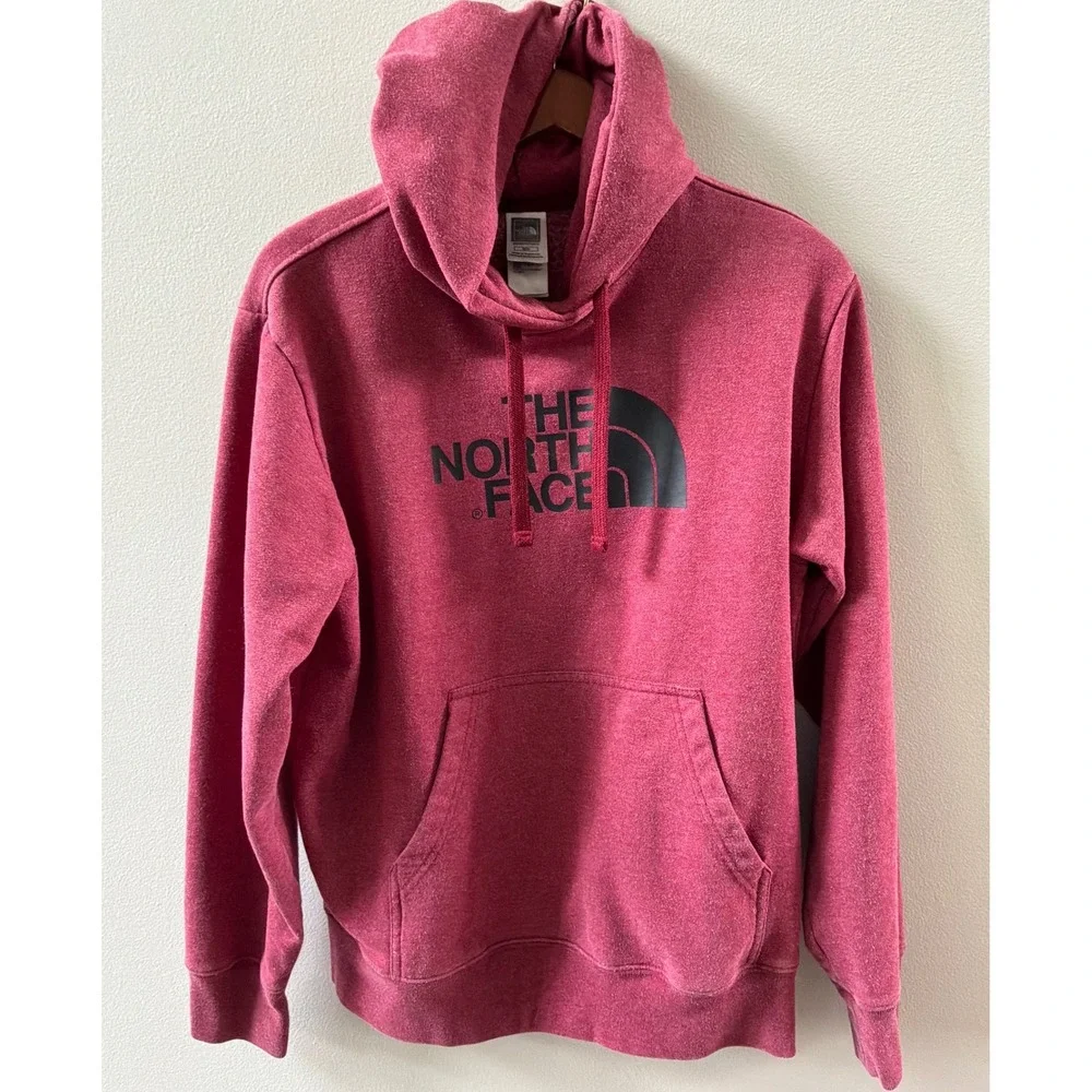The North Face Mens Hoodie Red Sweatshirt Medium